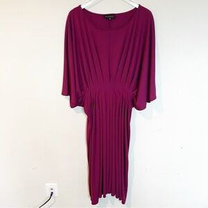 ELOQUII Draped Dolman Sleeve Sheath Midi Dress size 18